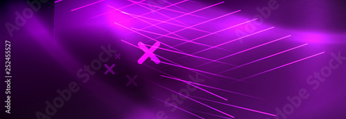 Shiny glowing lights neon color design background