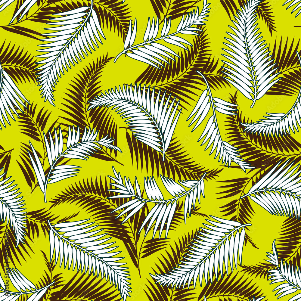 tropical plants pattern,