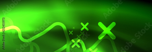 Shiny neon lights background, techno design, modern wallpaper for your project