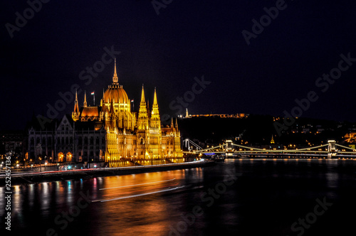 Budapest Parliament at night