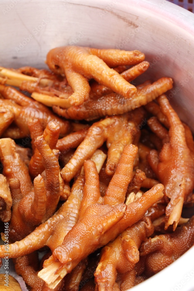 Stewed feet chicken is delicious, chinese food Stewed feet chicken is delicious, chinese food