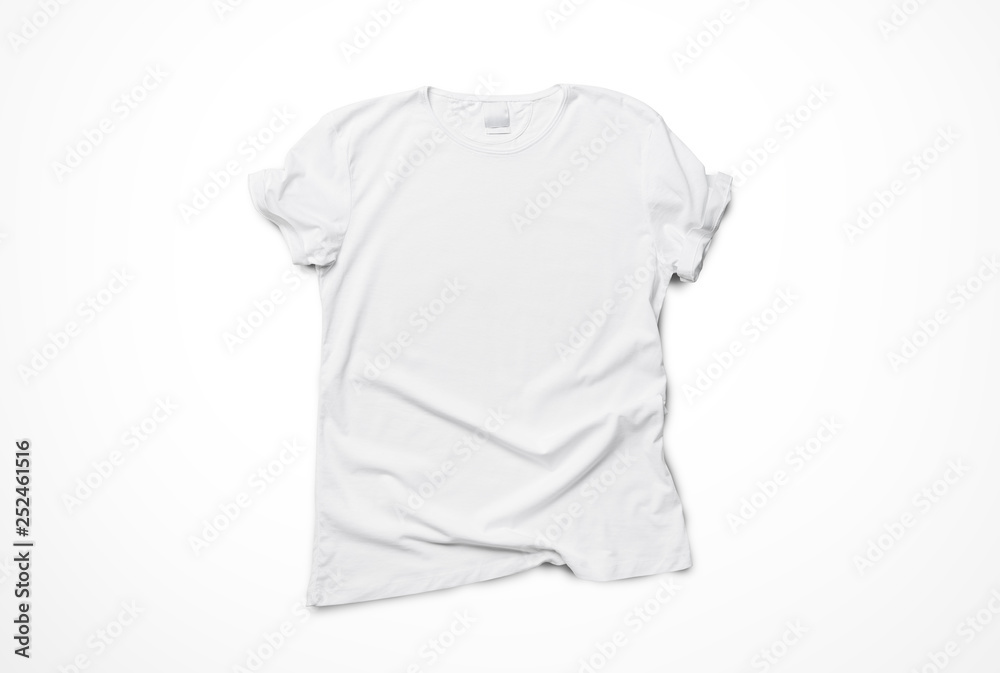 White t-shirt mockup - obrazy, fototapety, plakaty 