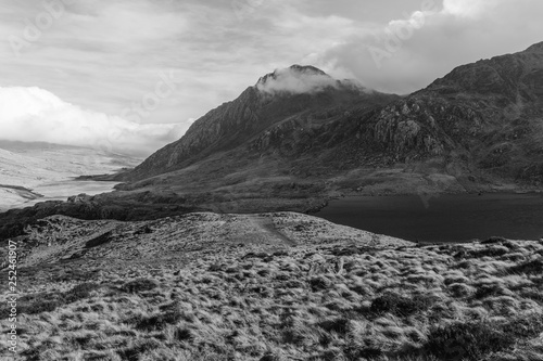 Tryfan and Idwal monochrome