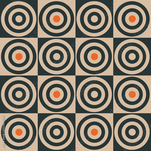 Stylish Geometric Pattern Background With Circles