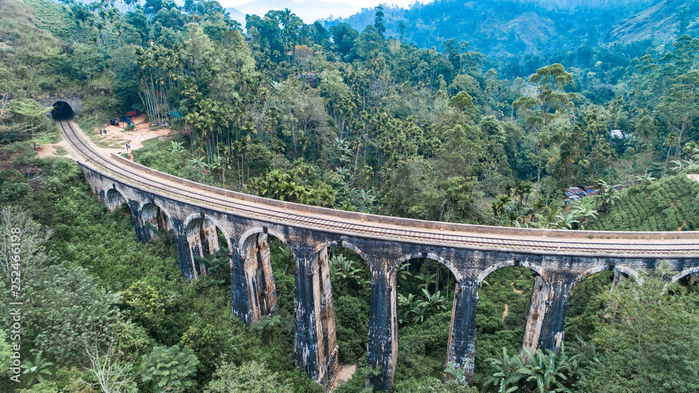 the Nine Arches Demodara Bridge in Sri Lanka the Nine Arches Demodara Bridge in Sri Lanka