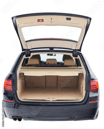 Fotografie, Obraz Wide open modern car trunk