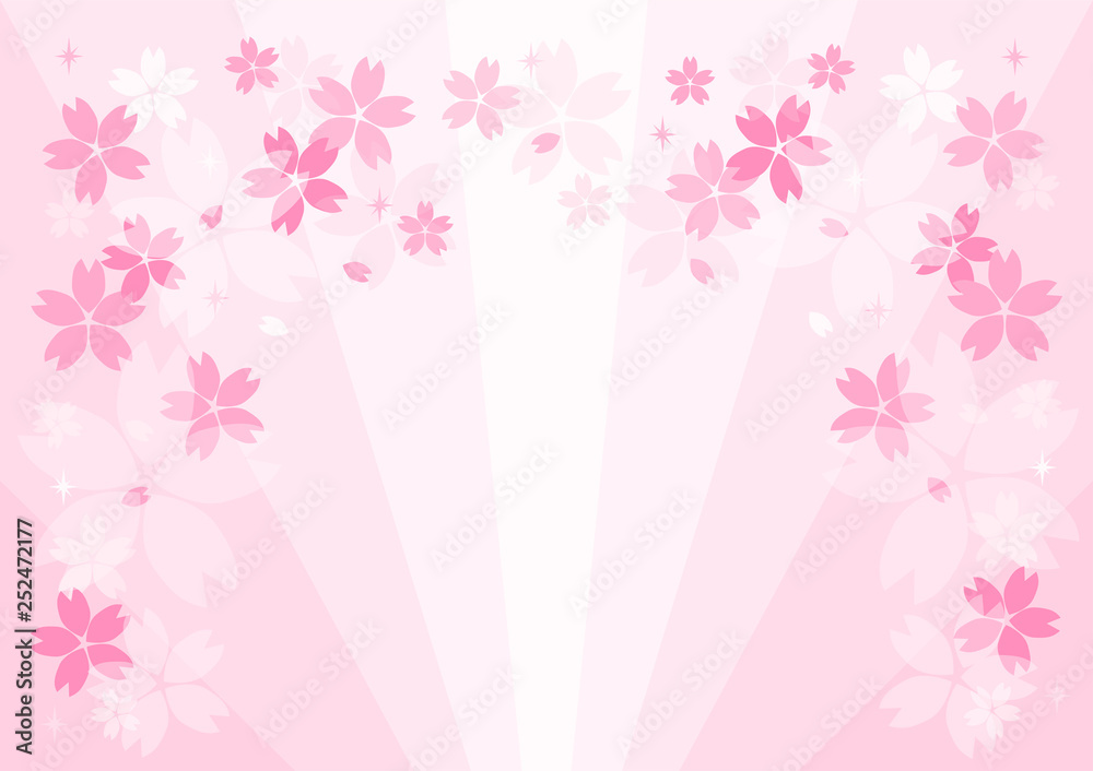 桜 花びら 背景イラスト ピンク Stock ベクター Adobe Stock