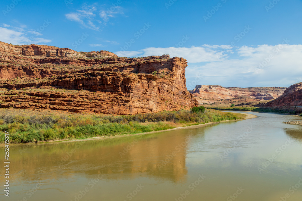 Colorado River in Scenic Desert near Moab Utah