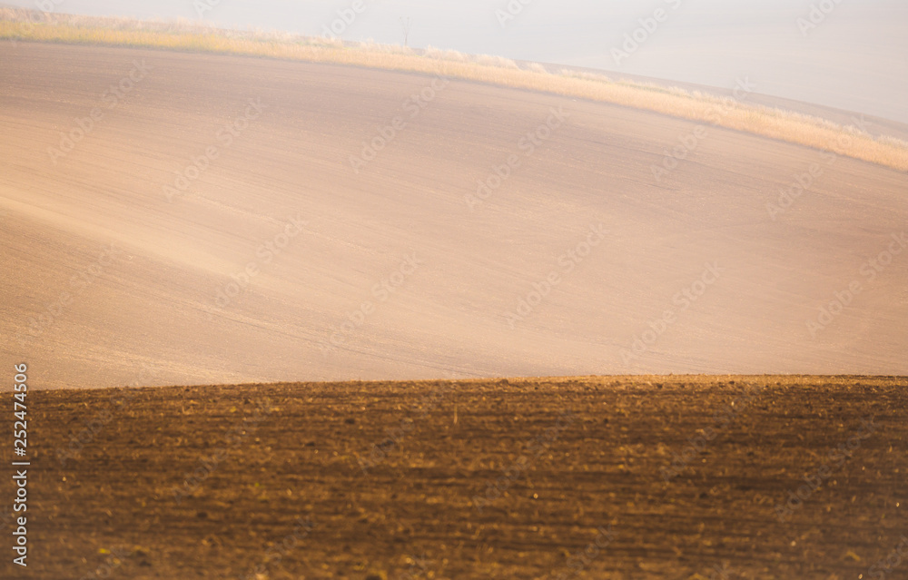 Wavy autumn fields in Moravian Tuscany, Czech Republic Wavy autumn fields in Moravian Tuscany, Czech Republic