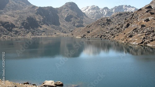 Lake Gosaikunda in Langtang National Park, the Himalayas, Nepal. 4300m altitude. photo