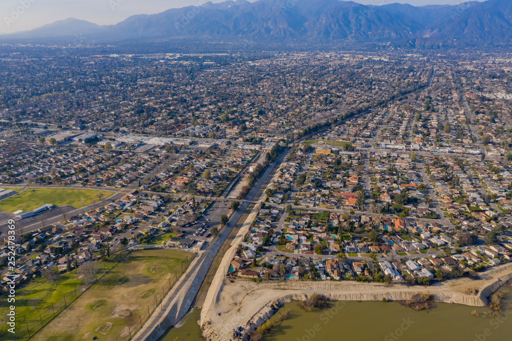 Aerial view of the beautiful Arcadia area