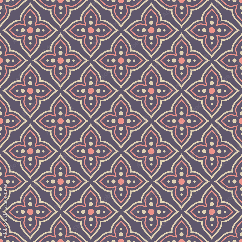 Vector seamless ornamental pattern. Arabian style.