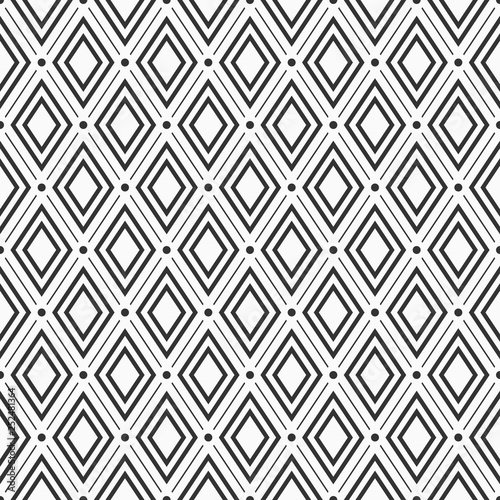 Wallpaper Mural Abstract geometric seamless pattern. Regularly repeated rhombuses with dots. Torontodigital.ca