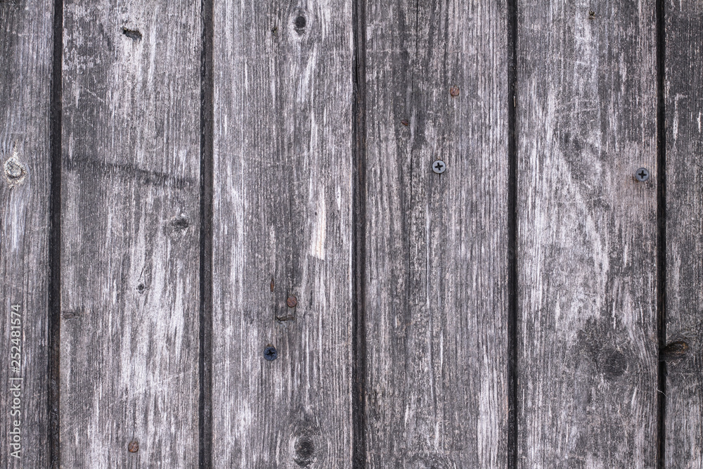 Beautiful old grunge wood texture. retro material painted with peeled paint. Stock background, photo