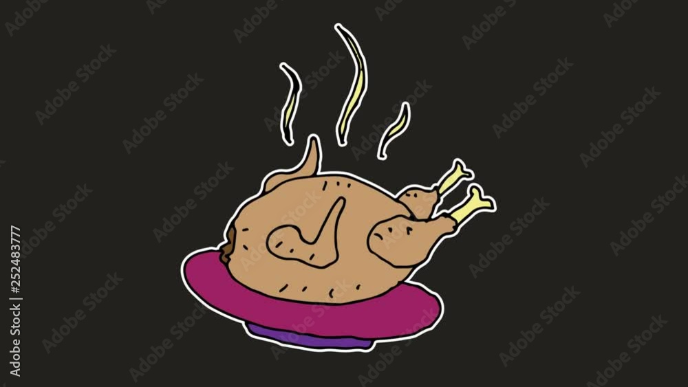 kids drawing black screen with theme of grilled chicken kids drawing black screen with theme of grilled chicken