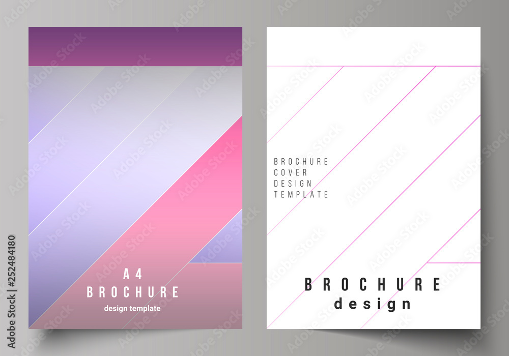 The vector illustration of editable layout of A4 format modern cover mockups design templates for brochure, magazine, flyer, booklet, annual report. Creative modern cover concept, colorful background. The vector illustration of editable layout of A4 format modern cover mockups design templates for brochure, magazine, flyer, booklet, annual report. Creative modern cover concept, colorful background.