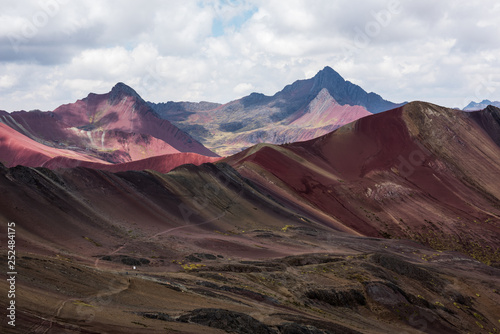 Vinicunca rainbow mountains in Peru