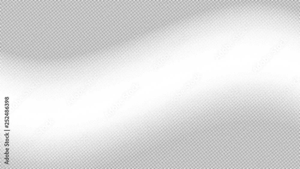 Halftone gradient pattern. Abstract halftone dots background. Monochrome dots pattern. Pop Art, Comic small dots. Wavy twisted strip. Banner with space. Design for presentation, report, flyer, card Halftone gradient pattern. Abstract halftone dots background. Monochrome dots pattern. Pop Art, Comic small dots. Wavy twisted strip. Banner with space. Design for presentation, report, flyer, card
