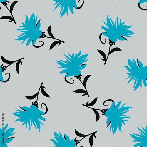 Seamless flower pattern. Floral background. Abstract seamless background.