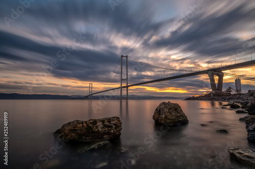 Osman Gazi Bridge  Izmit Bay Bridge . Izmit  Kocaeli  Turkey