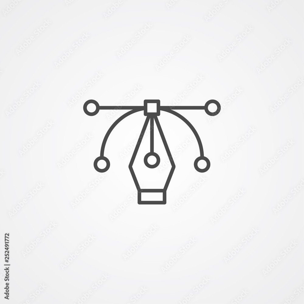 Pen tool vector icon sign symbol Pen tool vector icon sign symbol