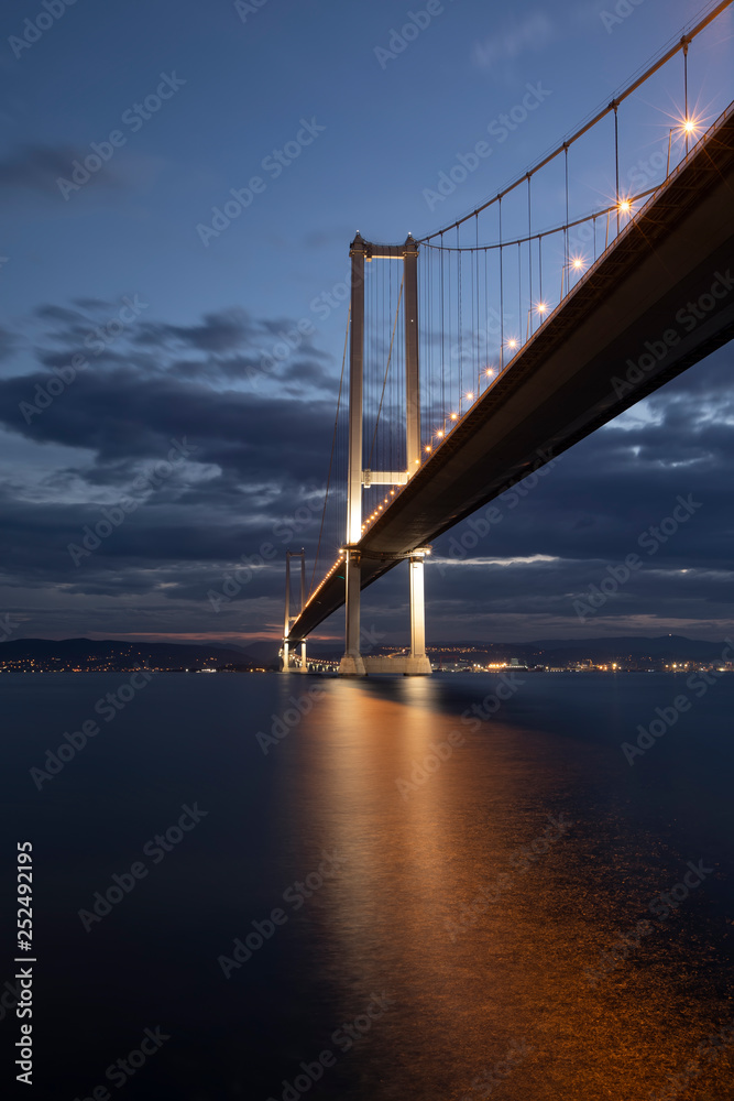 Fototapeta premium Osman Gazi Bridge (Izmit Bay Bridge). Izmit, Kocaeli, Turkey