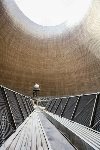 Inside a Cooling Tower for Power Station