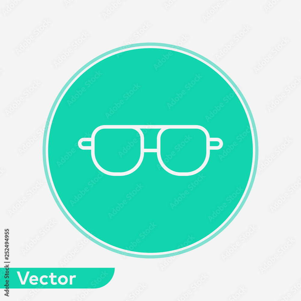 Sunglasses vector icon sign symbol