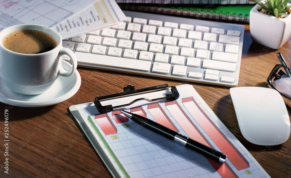 Accounting. Items for doing business in the office in the composition. Accounting. Items for doing business in the office in the composition.