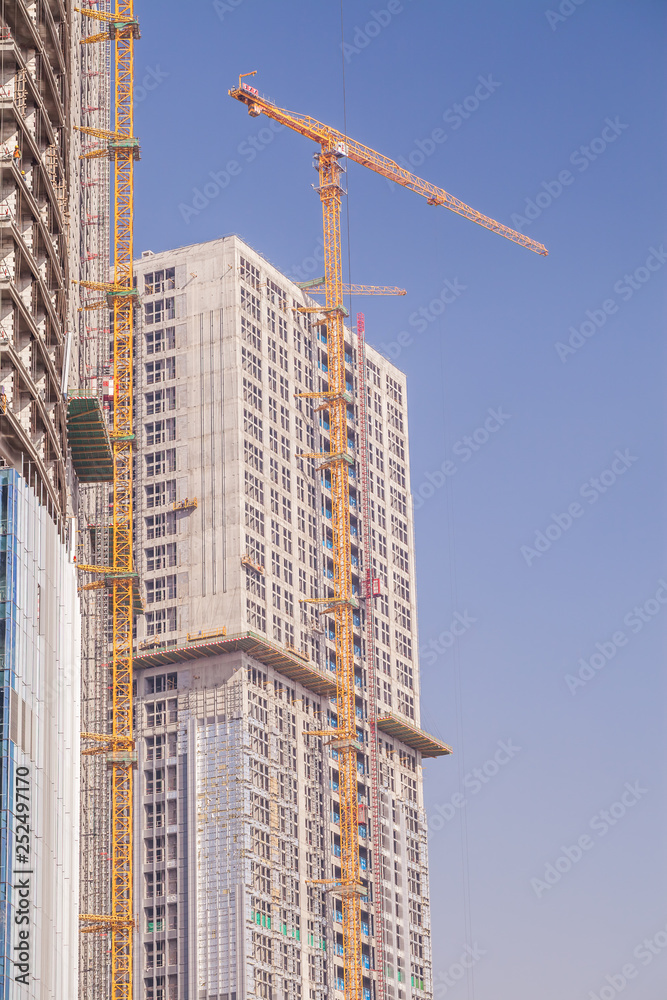 Massive construction as a symbol of progress of China. Lanzhou, China 2017. Massive construction as a symbol of progress of China. Lanzhou, China 2017.