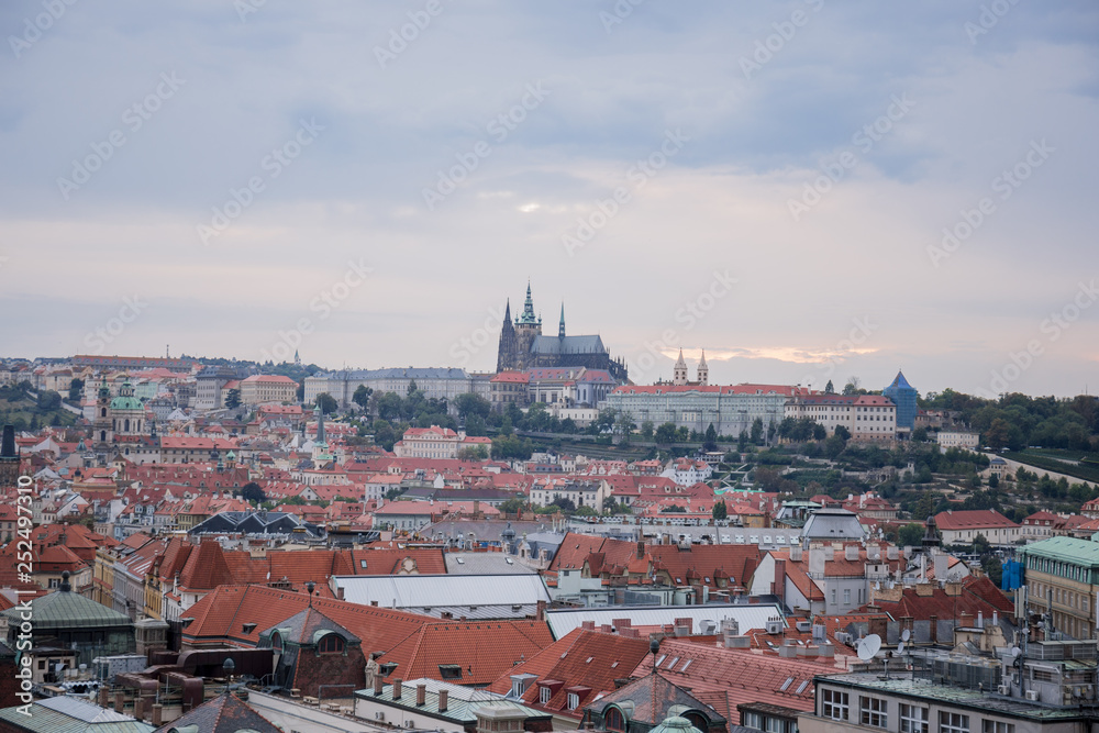 Fototapeta premium old city street of prague in czech republic