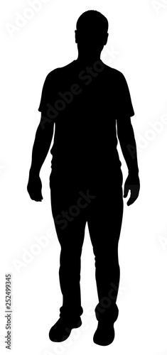 a man body silhouette vector