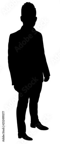 a man body silhouette vector