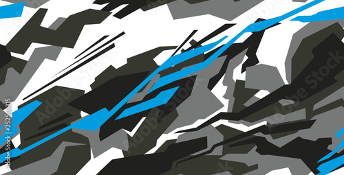 Car decal wrap design vector. Graphic abstract stripe racing background kit designs for vehicle