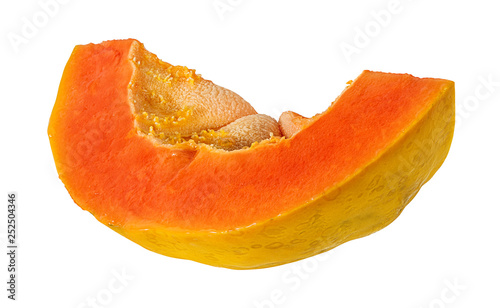 papaya isolated on a white background