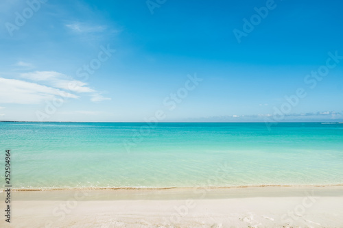 Paradise beach with turquoise blue water