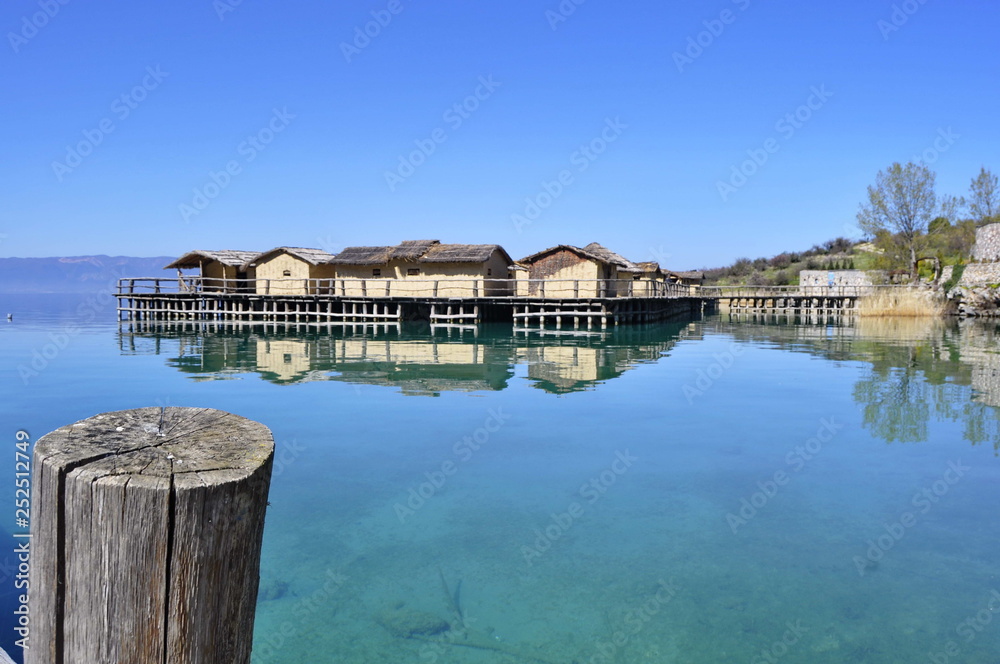 Bay of the Bones on Ohrid Lake in Macedonia