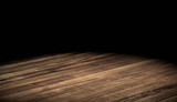 Dunkler Holz Bretter Boden und Spotlight