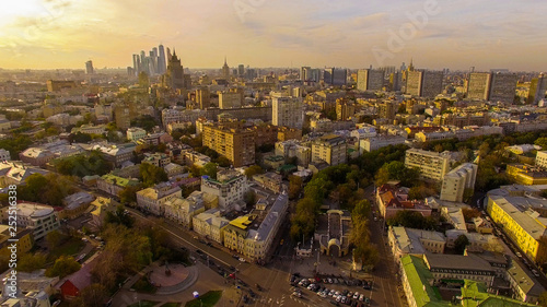 Aerial view of cityscape. Moscow.