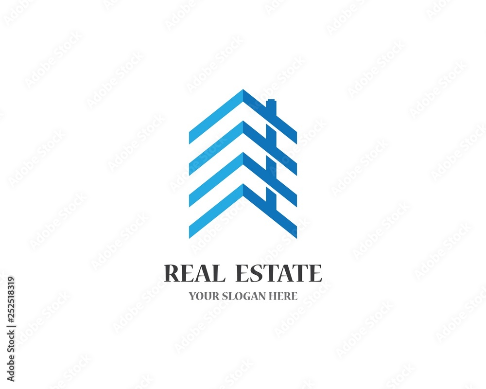 Real estate logo icon illustration Real estate logo icon illustration