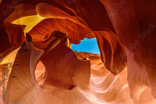 Scenic Canyon Antelope with wonderful colors and rock formations, Arizona USA