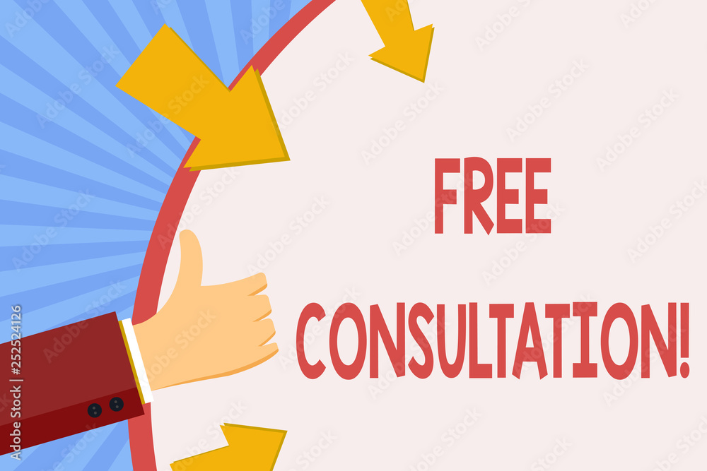 Writing note showing Free Consultation. Business photo showcasing asking someone expert about confusion inquiry Get advice Writing note showing Free Consultation. Business photo showcasing asking someone expert about confusion inquiry Get advice