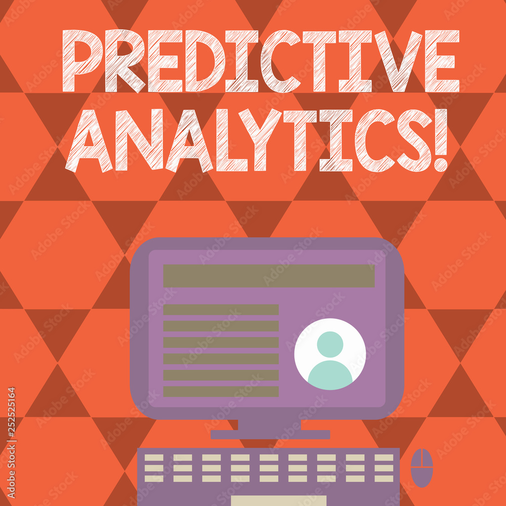 Text sign showing Predictive Analytics. Conceptual photo Method to forecast Perforanalysisce Statistical Analysis Text sign showing Predictive Analytics. Conceptual photo Method to forecast Perforanalysisce Statistical Analysis