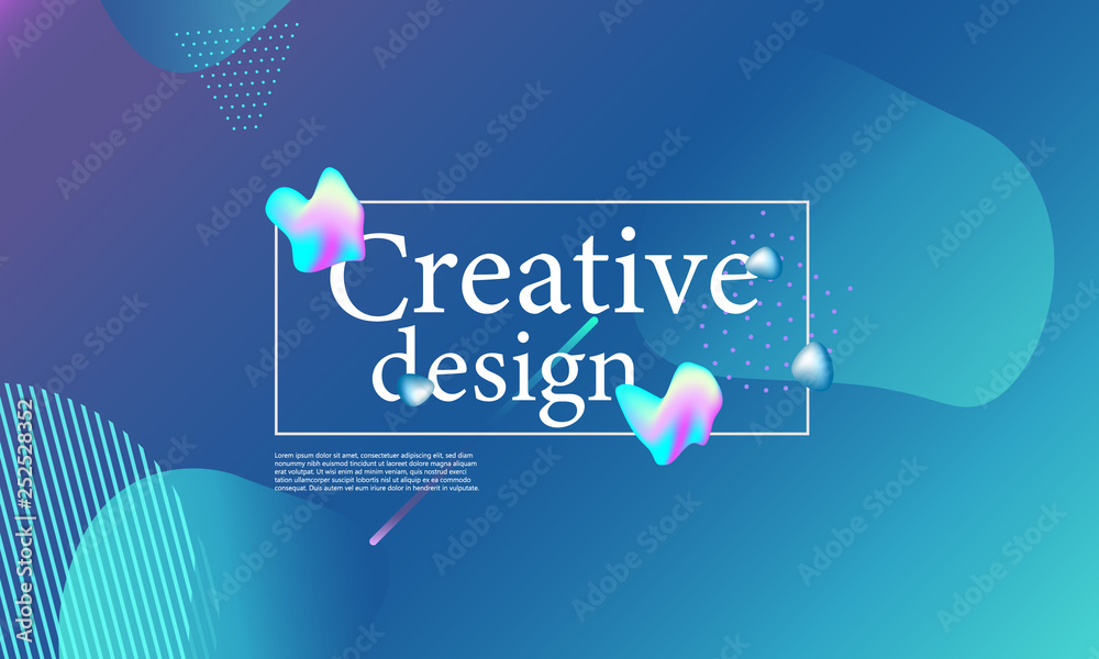 Fluid shapes composition. Wavy cover design. Fluid shapes composition. Wavy cover design.