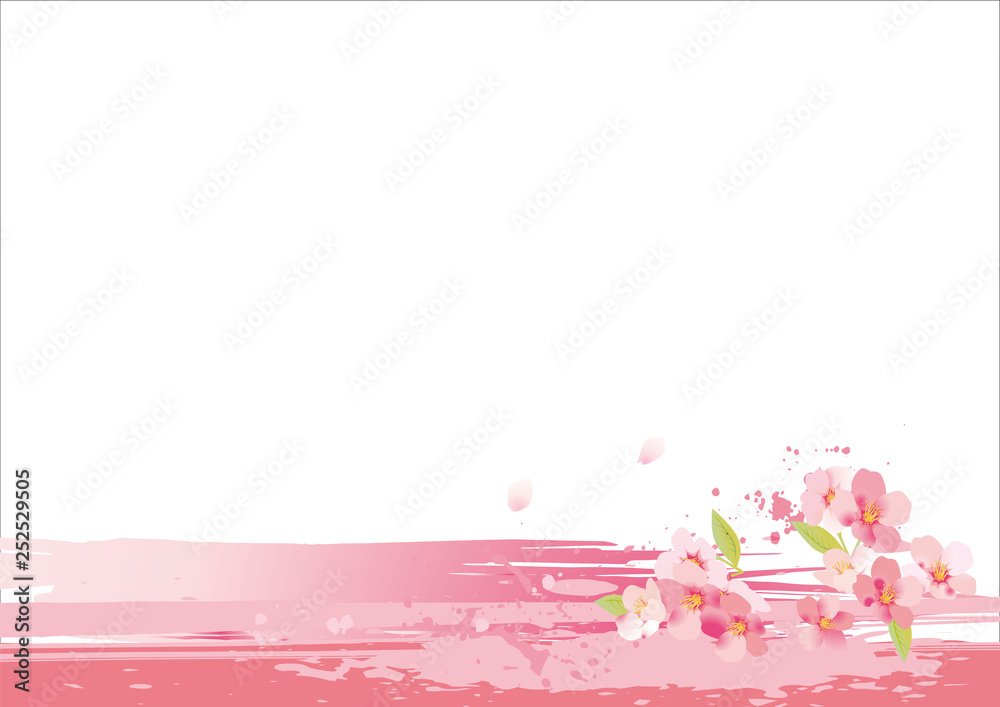 桜の美しい背景素材 Stock Vector Adobe Stock