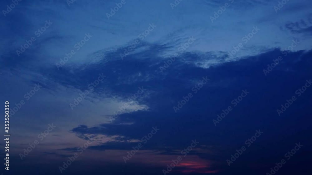 Evening sky, sunset