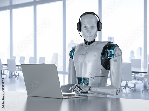 Obraz na płótnie Chat bot concept