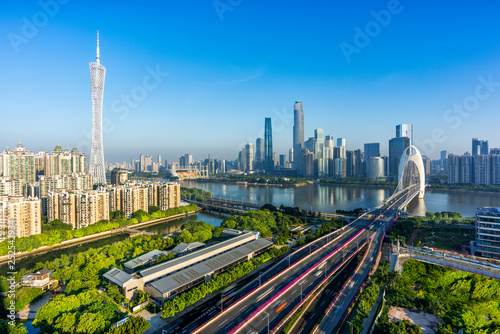 Photography Guangzhou city skyline