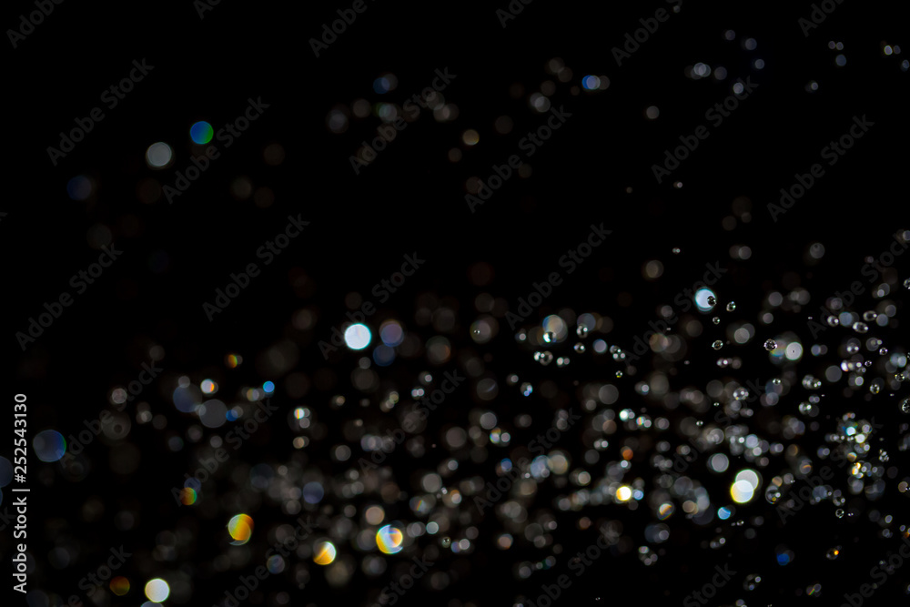 Abstract bokeh texture on black Abstract bokeh texture on black