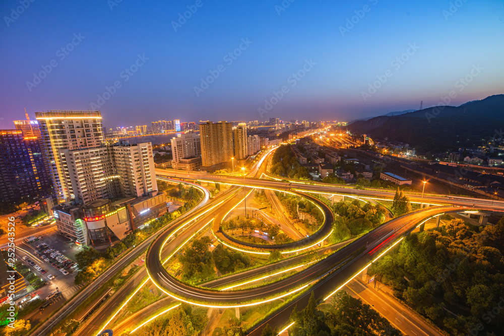 Nanchang city architecture in China,